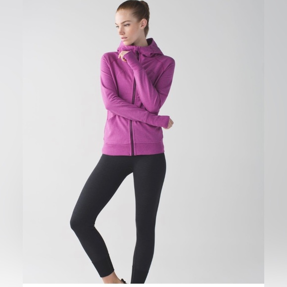 lululemon athletica Sweaters - Lululemon Scuba Hoodie III *Terry
Heathered Ultra Violet